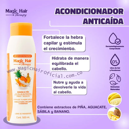 kit Repolarizacion Capilar + Shampoo para la Caida del Cabello + Acondicionador sin Sal | Magic Hair