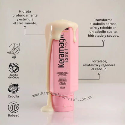 Beneficios e ingredientes de la keratina orgánica keramagic extra magic hair oficial medellin