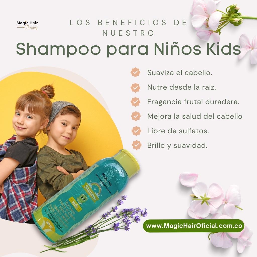 Shampoo Caída Cabello Pilostrong + Shampoo para Niños Kids | Magic Hair