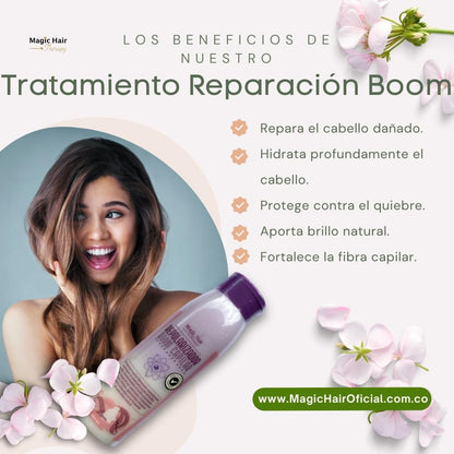 Restauración Capilar Boom + Shampoo Caída Cabello Pilostrong