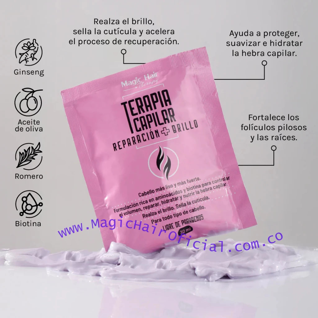 kit Keratina keramagic 100 ml + Terapia Capilar | Magic Hair