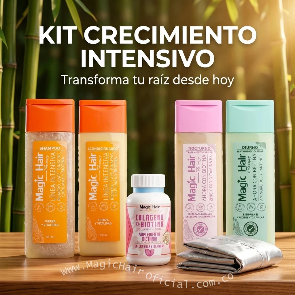Kit Crecimiento Capilar con Biotina 6 Productos | Magic Hair
