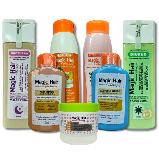 Kit Completo Anticaída Cabello + Kit Crecimiento | Magic Hair