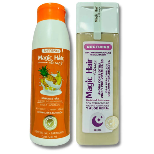 Kit Anticaída Cabello Shampoo + Tratamiento Nocturno | Magic Hair