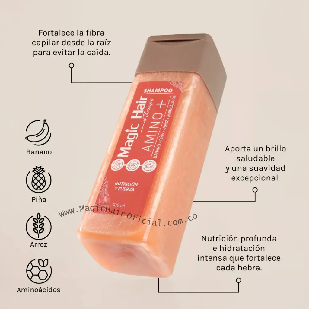 Kit Shampoo Crecimiento Acelerado Anticaída Para Cabello Fino 1500ml