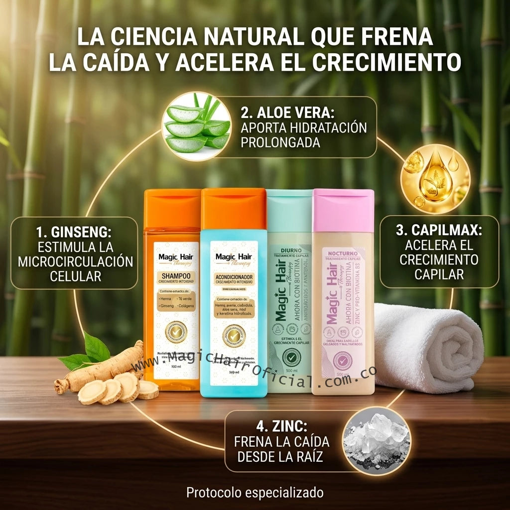 Tratamiento Para Crecimiento Con Capilmax Para Cabello Fino 4 Productos