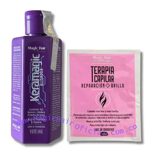 kit Keratina keramagic 100 ml + Terapia Capilar | Magic Hair