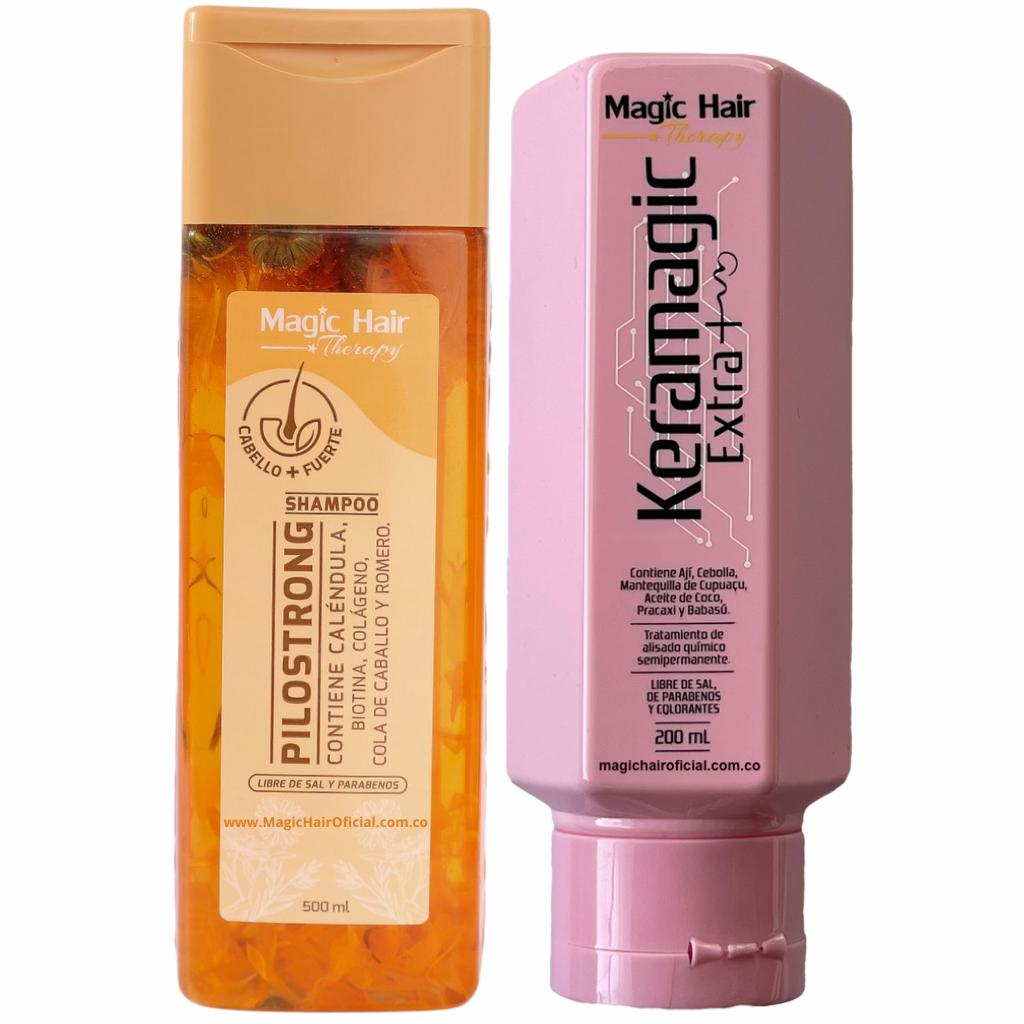 Kit Keratina Keramagic Extra + Shampoo para la Caida del Cabello