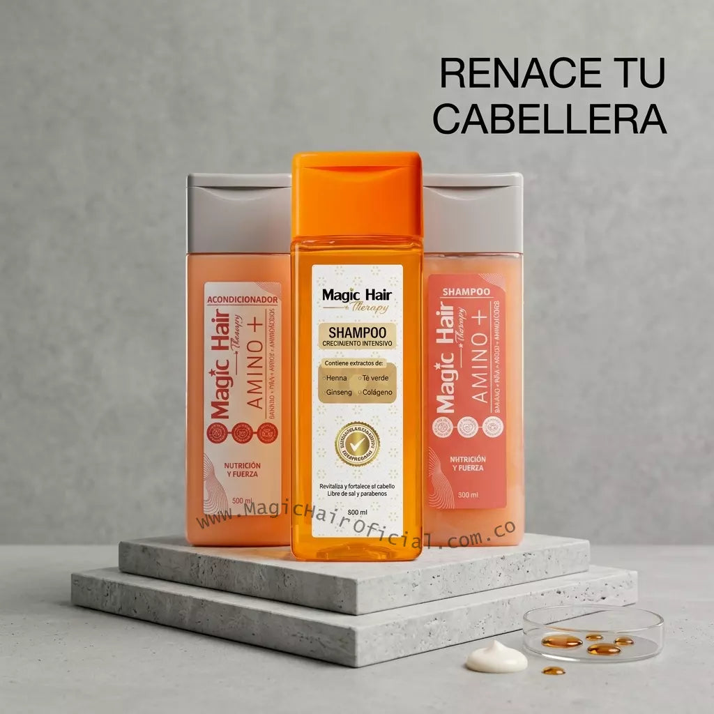 Kit Shampoo Crecimiento Acelerado Y Anticaída Cabello Débil 1500ml