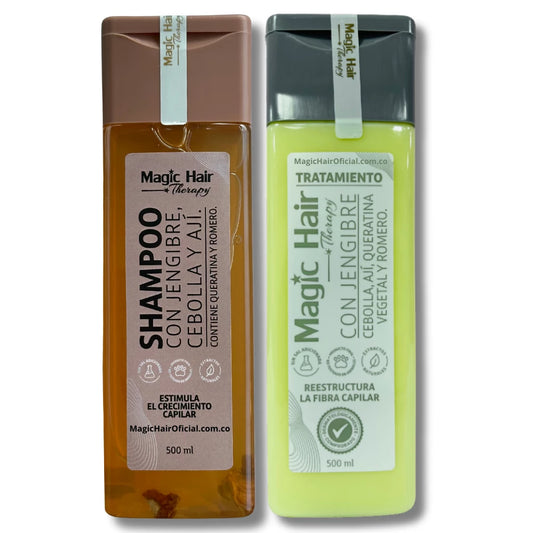 Shampoo de Cebolla + Tratamiento de Cebolla Magic Hair