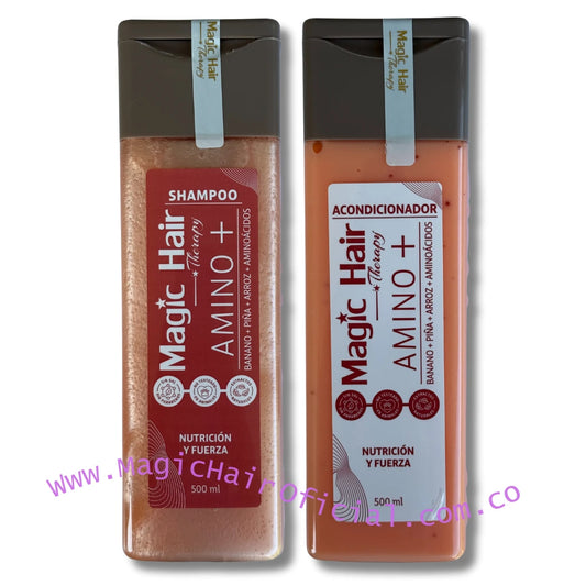 kit Shampoo para la Caída del Cabello + Acondicionador sin Sal Nueva Fórmula | Magic Hair