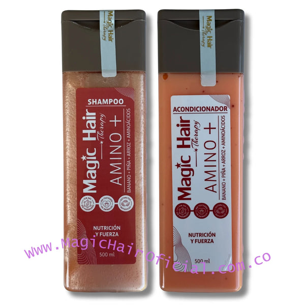 kit Shampoo para la Caída del Cabello + Acondicionador sin Sal Nueva Fórmula | Magic Hair
