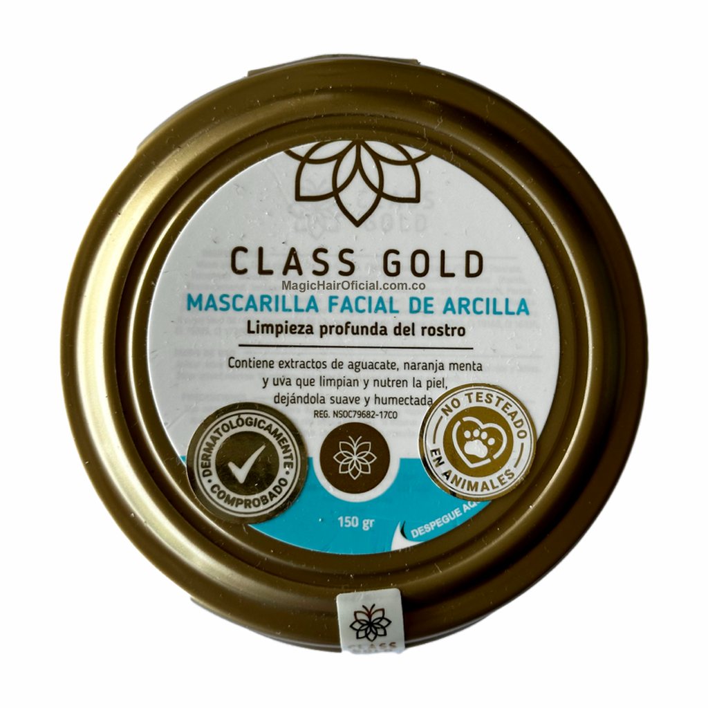 Mascarilla Facial de Arcilla | Class Gold - Magic Hair