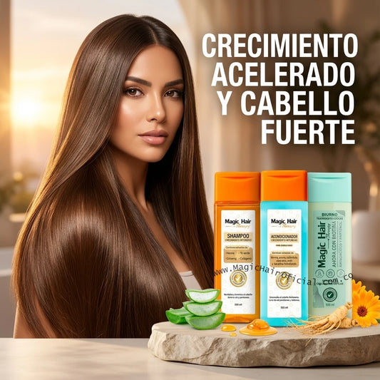 Kit Crecimiento Capilar Acelerado Con Capilmax Cabello Debilitado 3x500ml
