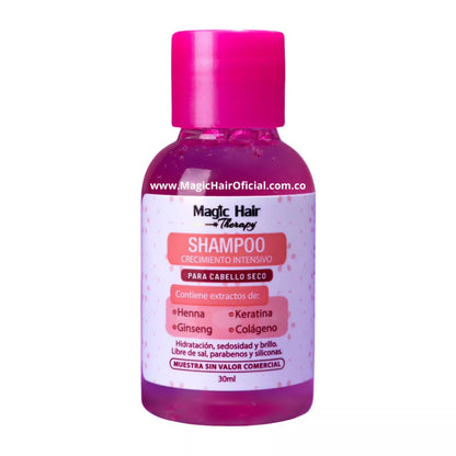 Shampoo Crecimiento Acelerado Cabello Seco 30 ML | Magic Hair