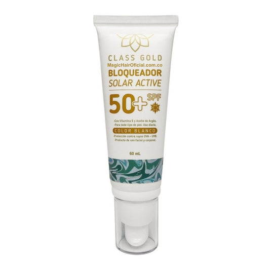 Bloqueador Solar 50+ SPF con Color Blanco | Class Gold
