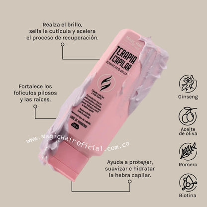 recupera las hebras debiles y opacas con el tratamiento capilar magic hair oficial medellin