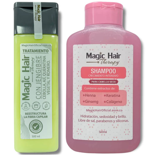 Shampoo para Cabello Seco + Tratamiento de Cebolla Magic Hair