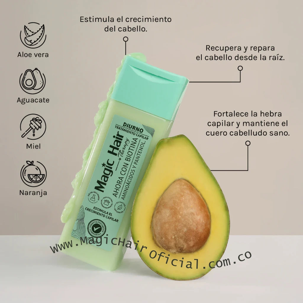 Tratamiento diurno para la caida del cabello contra hebras débiles y estancadas magic hair oficial medellin