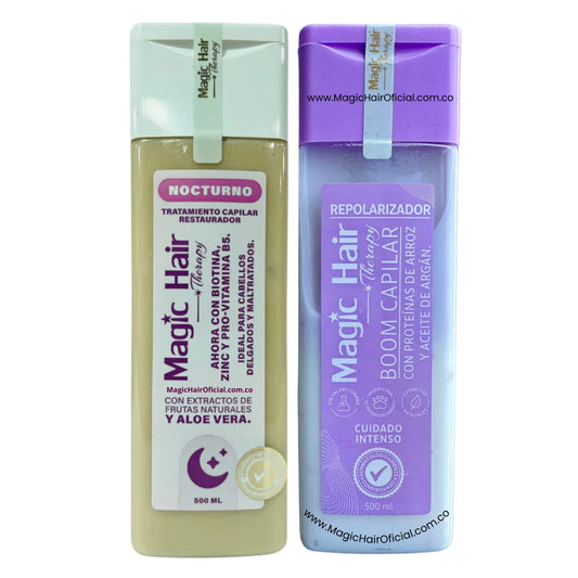 Kit Repolarizacion Capilar Boom + Tratamiento Nocturno para la Caida del Cabello | Magic Hair