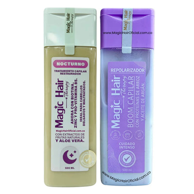 Kit Repolarizacion Capilar Boom + Tratamiento Nocturno para la Caida del Cabello | Magic Hair