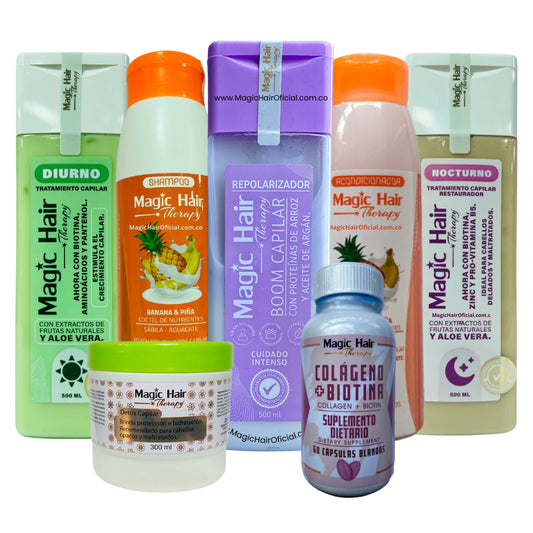 Kit Anticaída Cabello Mega Completo + BOOM + Colágeno