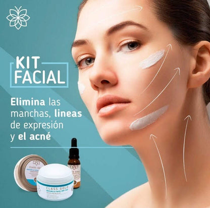 Kit Limpiador Facial | Class Gold  | ClassGold Kit Class Gold Magic Hair Oficial