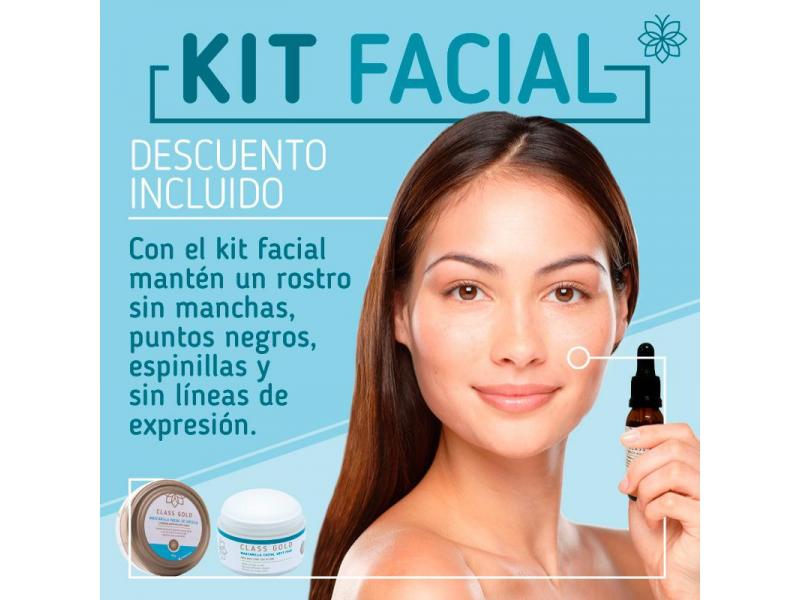 Kit Limpiador Facial | Class Gold  | ClassGold Kit Class Gold Magic Hair Oficial