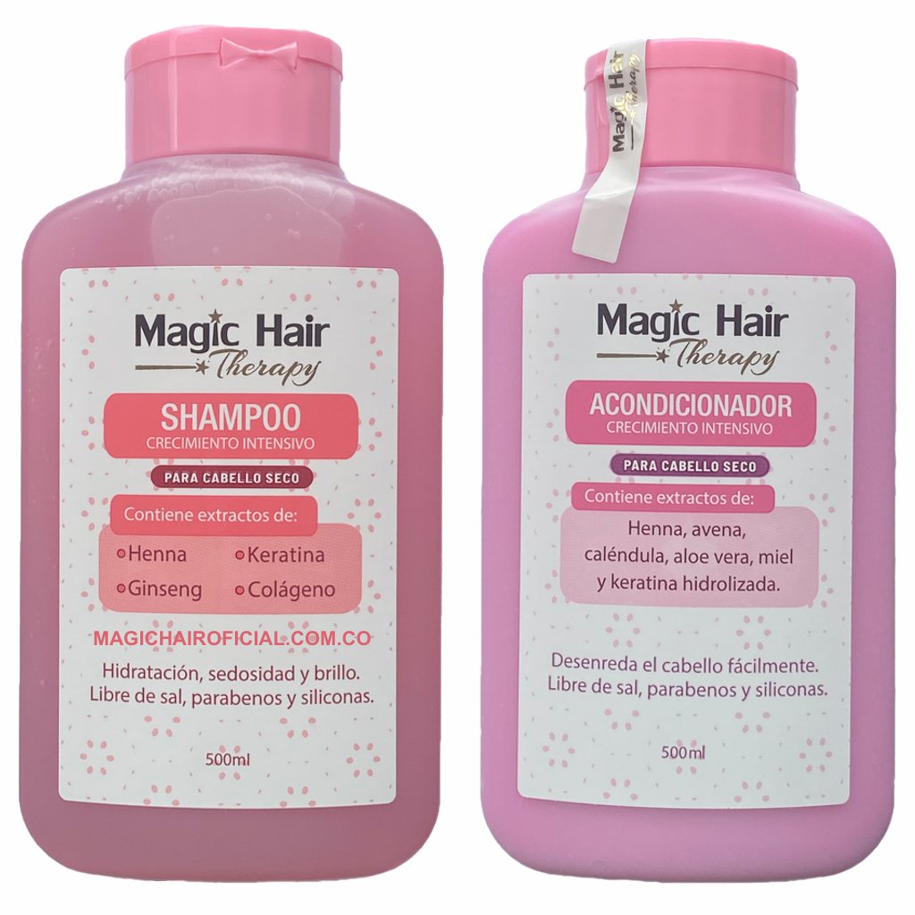 Kit Crecimiento Cabello Seco Shampoo y Acondicionador | Magic Hair - Magic Hair Oficial