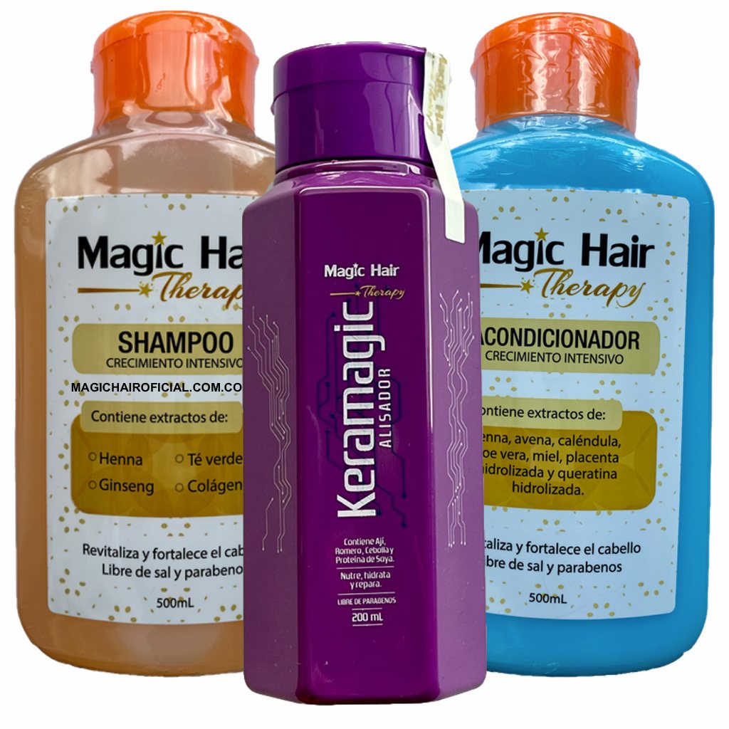 Kit Keratina Keramagic Alisador + Champu Acondicionador Crecimiento | Magic Hair - Magic Hair Oficial