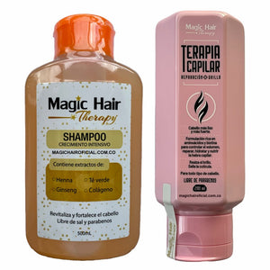 Kit Terapia Capilar Reparación + Champú Crecimiento Cabello | Magic Hair