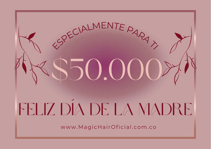 Tarjeta de regalo Magic Hair - Feliz Dia de la Madre - Envío por correo electrónico