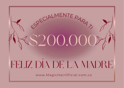 Tarjeta de regalo Magic Hair - Feliz Dia de la Madre - Envío por correo electrónico