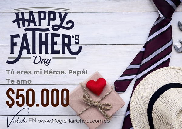 Tarjeta de regalo Magic Hair - Regalo Dia del Padre - Envío por correo electrónico