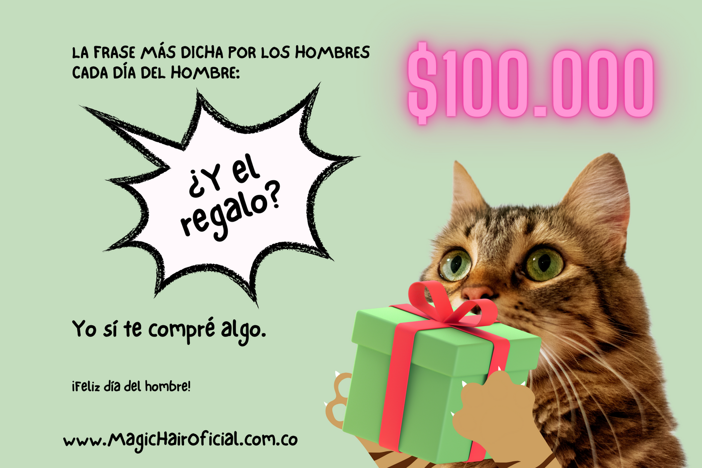 Tarjeta de regalo Magic Hair - Día del Hombre - Envío por correo electrónico