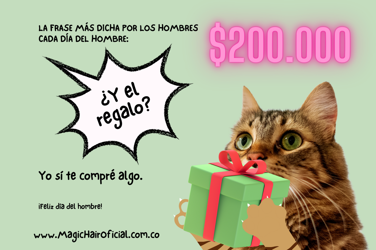 Tarjeta de regalo Magic Hair - Día del Hombre - Envío por correo electrónico