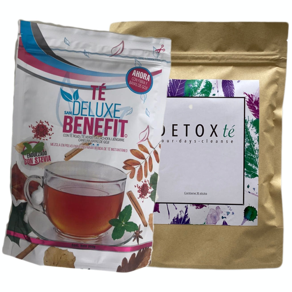 Kit Té Verde Detox + Té Deluxe Benefit Kit Benefit Magic Hair Oficial