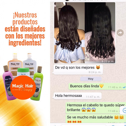 Kit Anticaída Shampoo y Acondicionador + Shampoo Anticaspa Kit Magic Hair Magic Hair Oficial