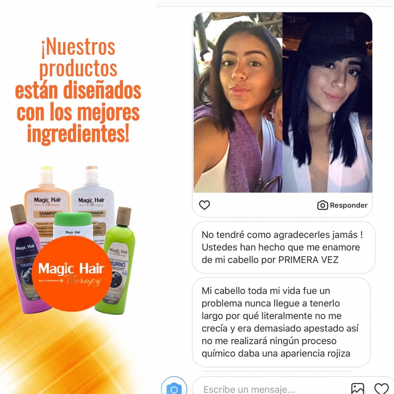 Kit Anticaída Cabello Shampoo y Acondicionador | Magic Hair | Magia en tu Cabello Kit Magic Hair Magic Hair Oficial