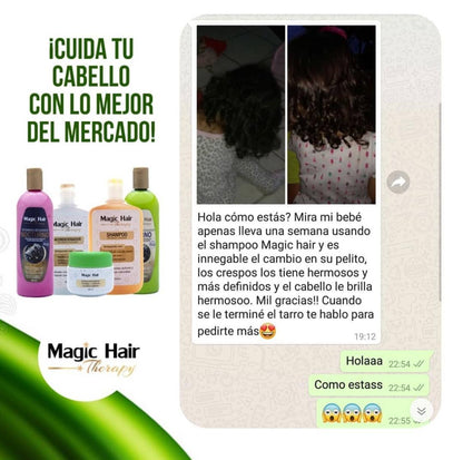 Kit Crecimiento Cabello Boom Repolarizador + Shampoo Crecimiento | Magic Hair | Magia en tu Cabello Kit Magic Hair Magic Hair Oficial