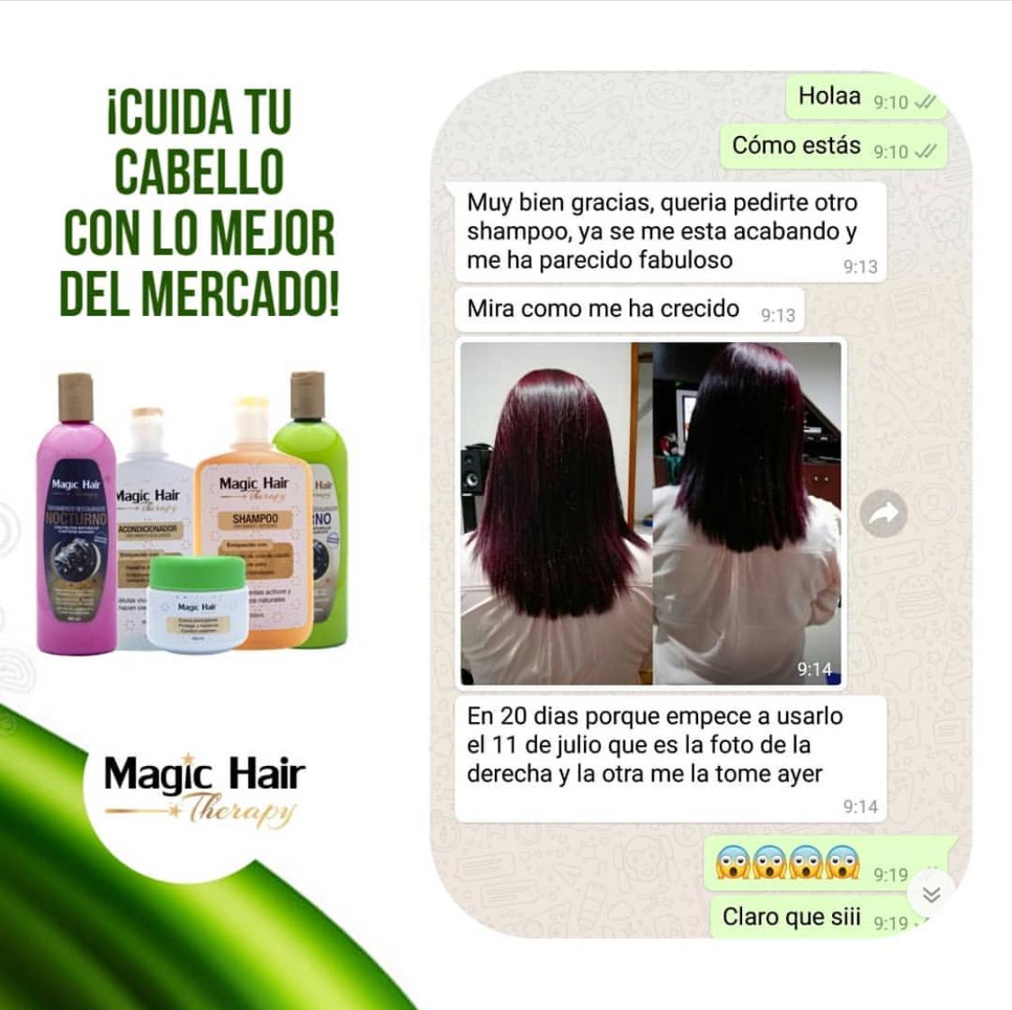 Shampoo Crecimiento del Cabello sin Sal | Magic Hair | Magia en tu Cabello Shampoo Magic Hair Magic Hair Oficial