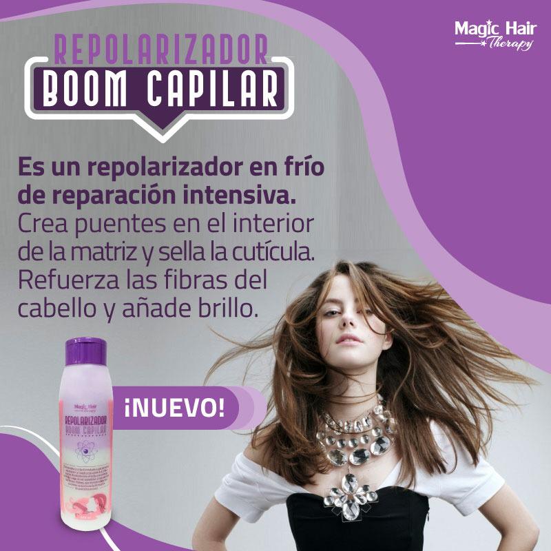 Kit Anticaída Cabello Boom Repolarizador + Diurno + Shampoo y Acondicionador | Magic Hair | Magia en tu Cabello Kit Magic Hair Magic Hair Oficial