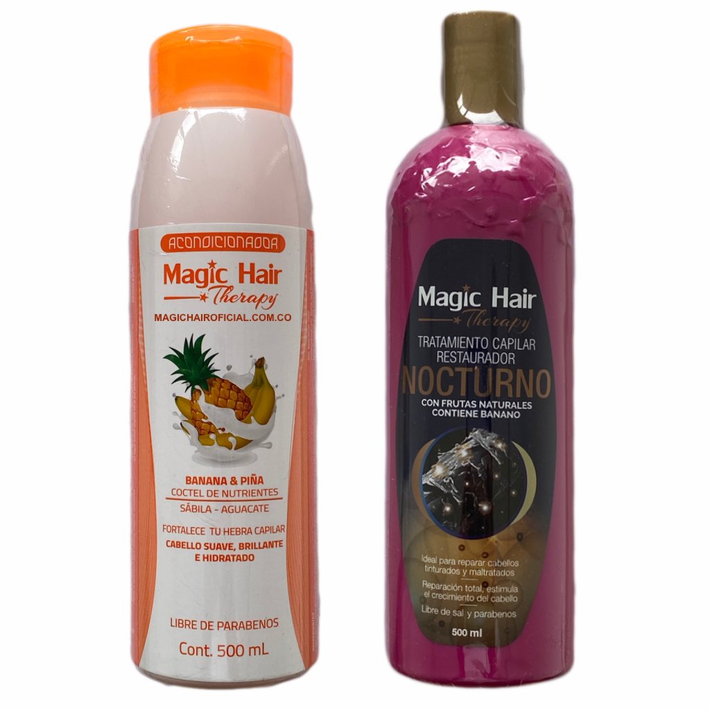 Acondicionador Anticaída + Tratamiento Capilar Nocturno | Magic Hair - Magic Hair Oficial
