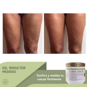 Gel Reductor Anticelulitis + Papel Osmótico Yodado Kit Class Gold Magic Hair Oficial