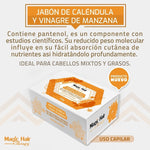 Jabon para el Cabello de Caléndula y Vinagre de Manzana | Magic Hair | Magia en tu Cabello Jabón para Cabello Magic Hair Magic Hair Oficial