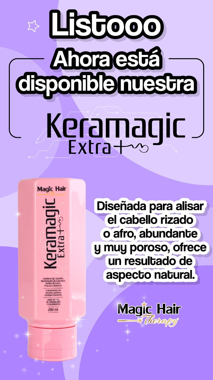 Keramagic Extra Keratin Kit + Dry Hair Growth Shampoo | magic hair