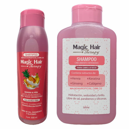 Kit Anticaída Cabello Seco + Shampoo Crecimiento