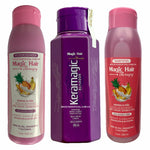 Keramagic Keratin Straightening Kit + Conditioning Shampoo Dry Hair Loss