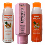 Keramagic Extra Keratin Kit + Anti-Hair Loss Shampoo Conditioner | magic hair