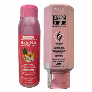 Kit Terapia Capilar Reparación + Champú Anticaída Pelo Seco | Magic Hair